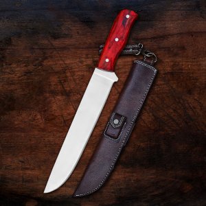 The Complete Cut: Chef & Slicer Set - Custom Handmade Stainless Steel Kitchen Knives 2 pcs Chef Set By Almazan Knives®