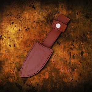 Ember & Sand Carver - Hand Forged Stainless Steel Knife with Pakkawood Handle by Almazan Knives®