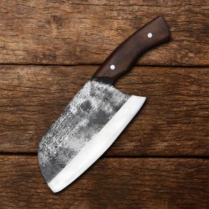 The Serbian Specialist - Handmade Serbian Chef Knife With Leather Sheath by Almazan Knives®