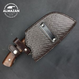 The Serbian Specialist - Handmade Serbian Chef Knife With Leather Sheath by Almazan Knives®