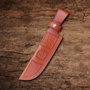 Azure Ambusher - Hand Forged Carbon Steel Hunting Knife with Pakkkawood Handle by Almazan Knives®