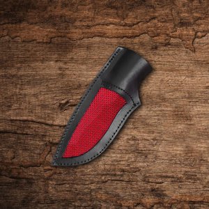 Back Country Blade - Hand Forged Carbon Steel Hunting Knife with Wood Handle by Almazan Knives