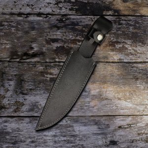 Frontier Forge - Handmade Stainless Steel Bushcraft Knife with Wood Handle by Almazan Knives®