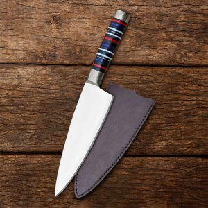 Americana Classic - Custom Handmade Stainless Steel Chef Knife by Almazan Knives®