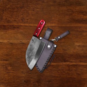 Original Serbian Chef Knife with Cutting Board 2 pcs Set By Almazan®