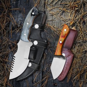 Hunter's Harmony Set - Stainless Steel Tracker & Carbon Steel Spark 2 pcs Knife Set By Almazan Knives®