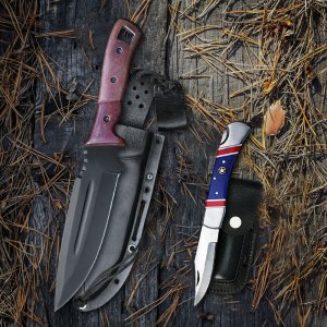 Special Camping Series 2 pcs Knife Set By Almazan®