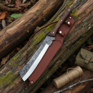 The Thresher - Custom Hand Forged Carbon Steel Bushcraft Knife by Almazan Knives®