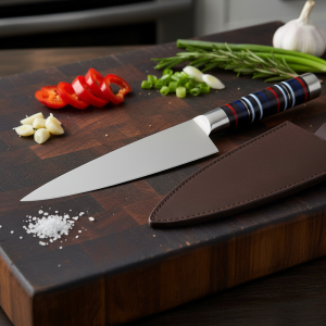 Americana Classic - Custom Handmade Stainless Steel Chef Knife by Almazan Knives®